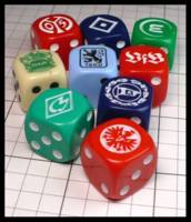 Dice : Dice - 6D - Soccer Team Dice - JA Collection Mar 2024